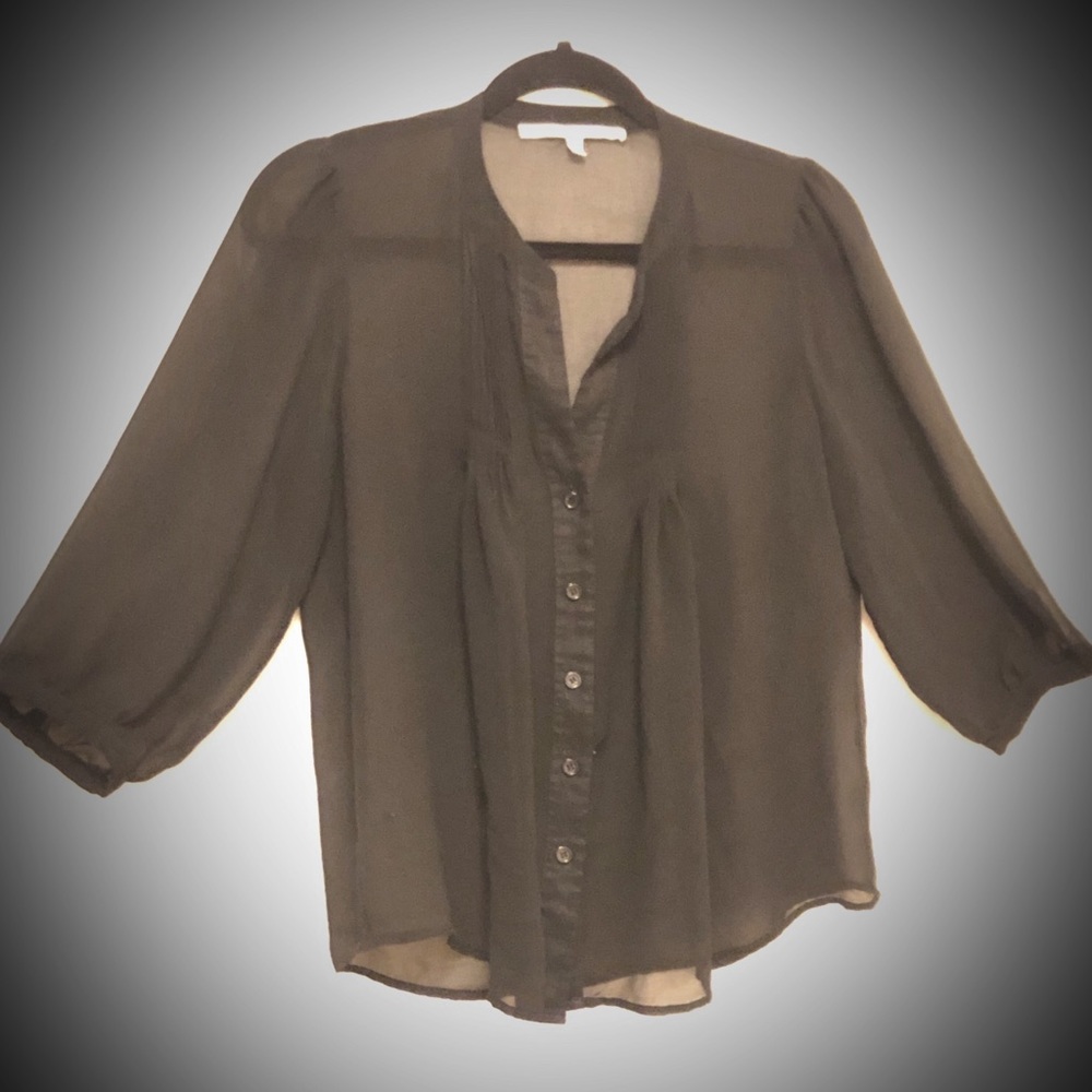 🎁✈️😊Black Sheer Blouse, by Collective Concepts